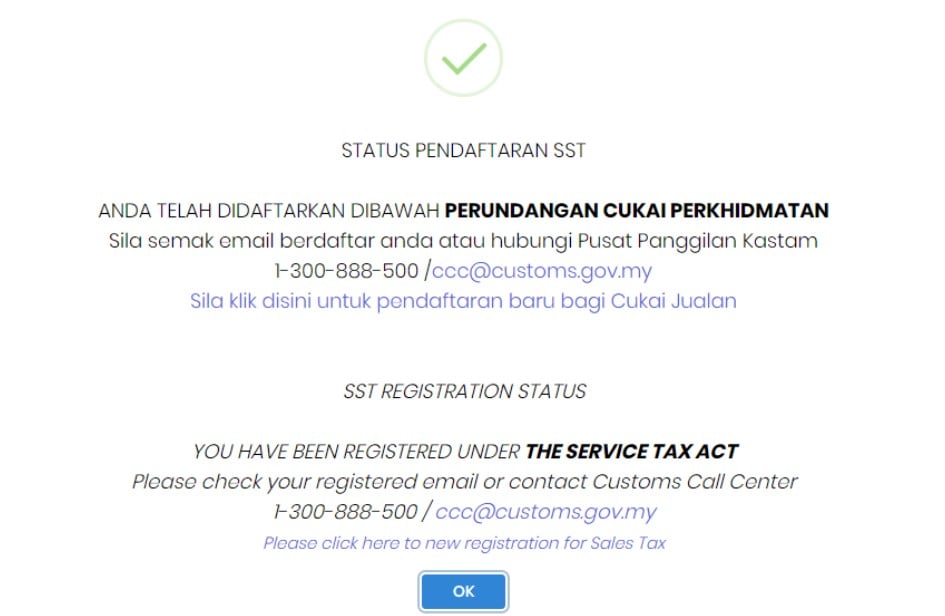mysst register success
